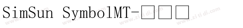 SimSun SymbolMT字体转换